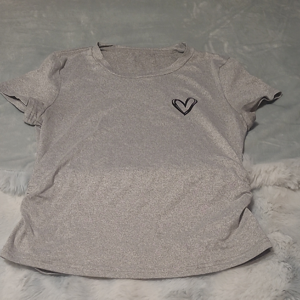 SHEIN Gray Fitted Short Sleeve T-Shirt